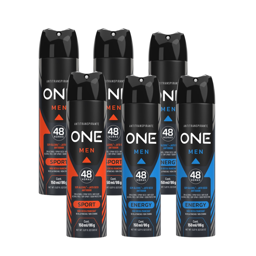 Desodorante Above One Men Masculino Kit 6 unidades de 150ml