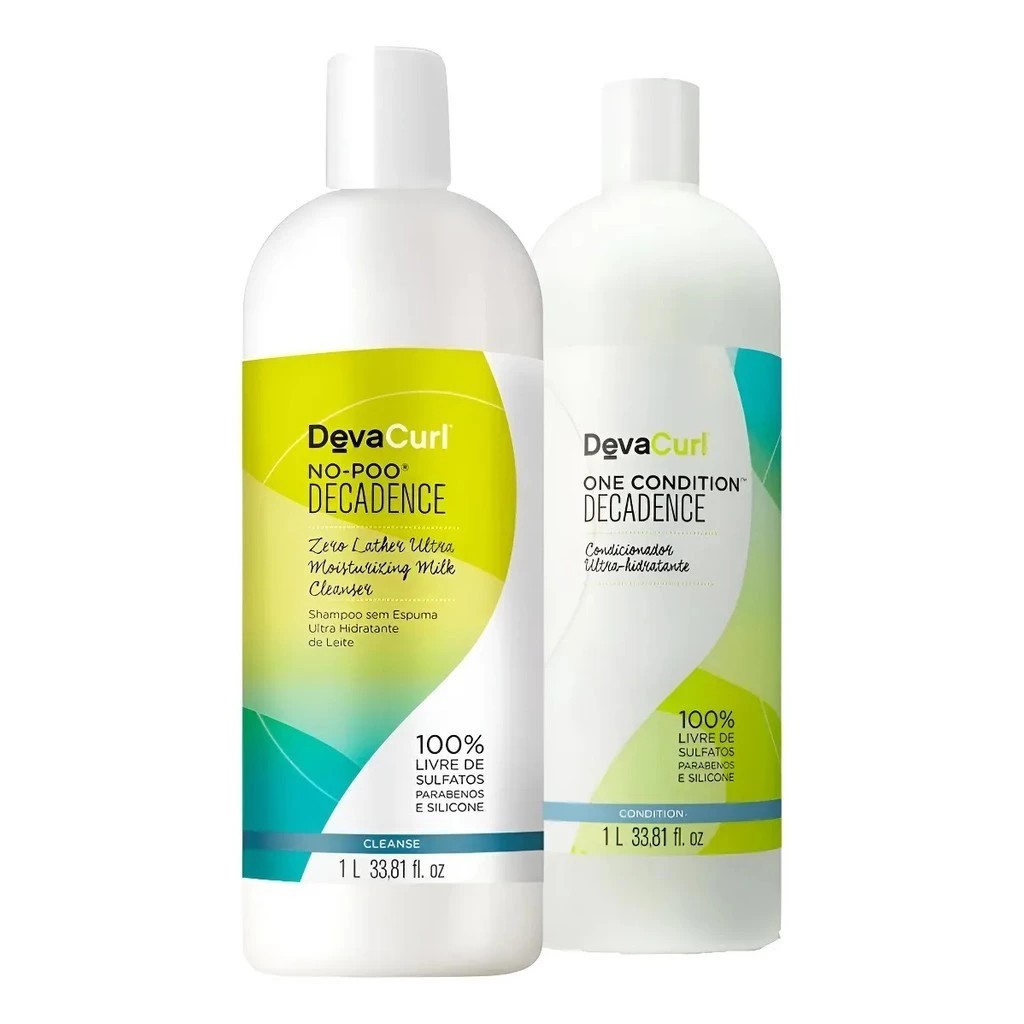 Kit Deva Curls Decadence No-poo Shampoo 1l E One Condition 1l