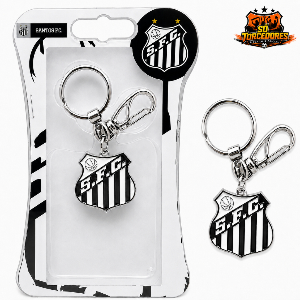 CHAVEIRO METAL RESINADO ORIGINAL SANTOS