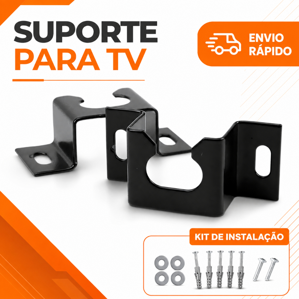 Suporte Fixo Universal para TV e Monitor - De 10" a 100" Polegadas LED LCD 4K