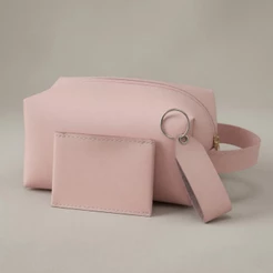 Kit Necessaire + Porta Cartão + Chaveiro Feminino Para Presente Executivo Mimo Revenda