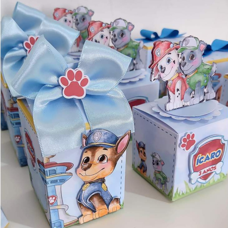 KIT PERSONALIZADOS PATRULHA CANINA AQUARELA | LEMBRANCINHA | ANIVERSÁRIO INFANTIL