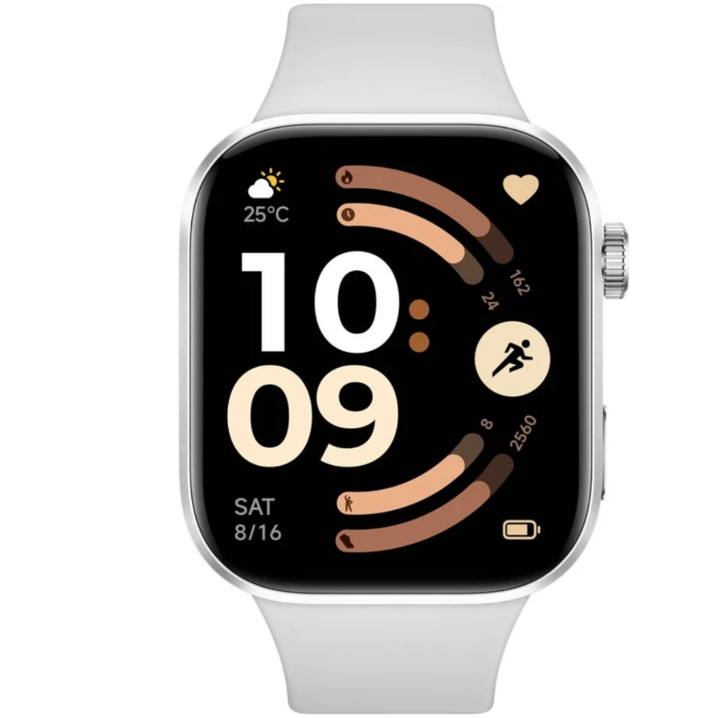 Smartwatch Xiaomi Redmi Watch 6 AMOLED GPS Bluetooth Chamadas Música 5ATM Prata