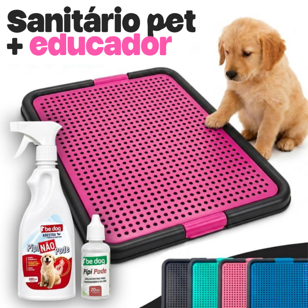 Kit Banheiro para Cachorro Lavável para Adestramento com Atrativo e Repelente Pet para Cães Filhotes