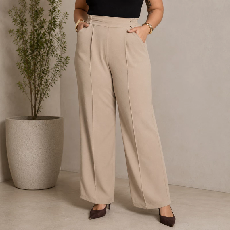 Calça Pantalona Plus Size: Apenas R$ 41,96! 🌟