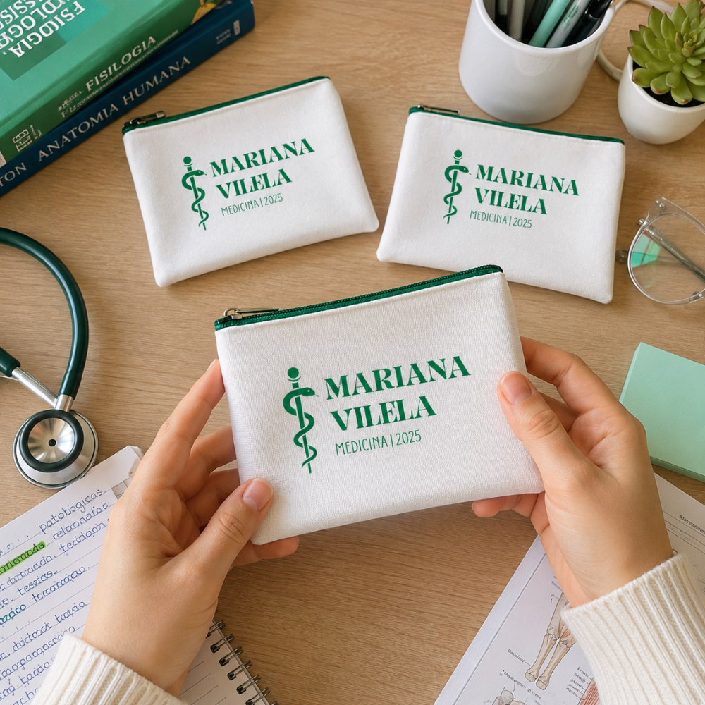 10 / 15 / 20 / 30 Lembrancinha para Formatura Mini Necessaire Personalizada Casamento Aniversario Brinde