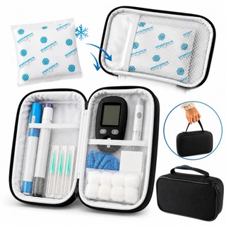 Bolsa Térmica TG com Gelo Gel Transportar Caneta Insulina Ozempic Mounjaro Medicamentos Refrigerados Peptídeos