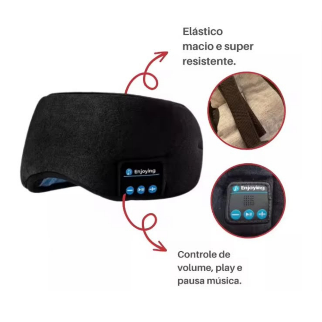Imagem Máscara de Olhos Máscara de Sono Conforto Fones de Ouvido Máscara Facial Yoga, Meditação e Sono