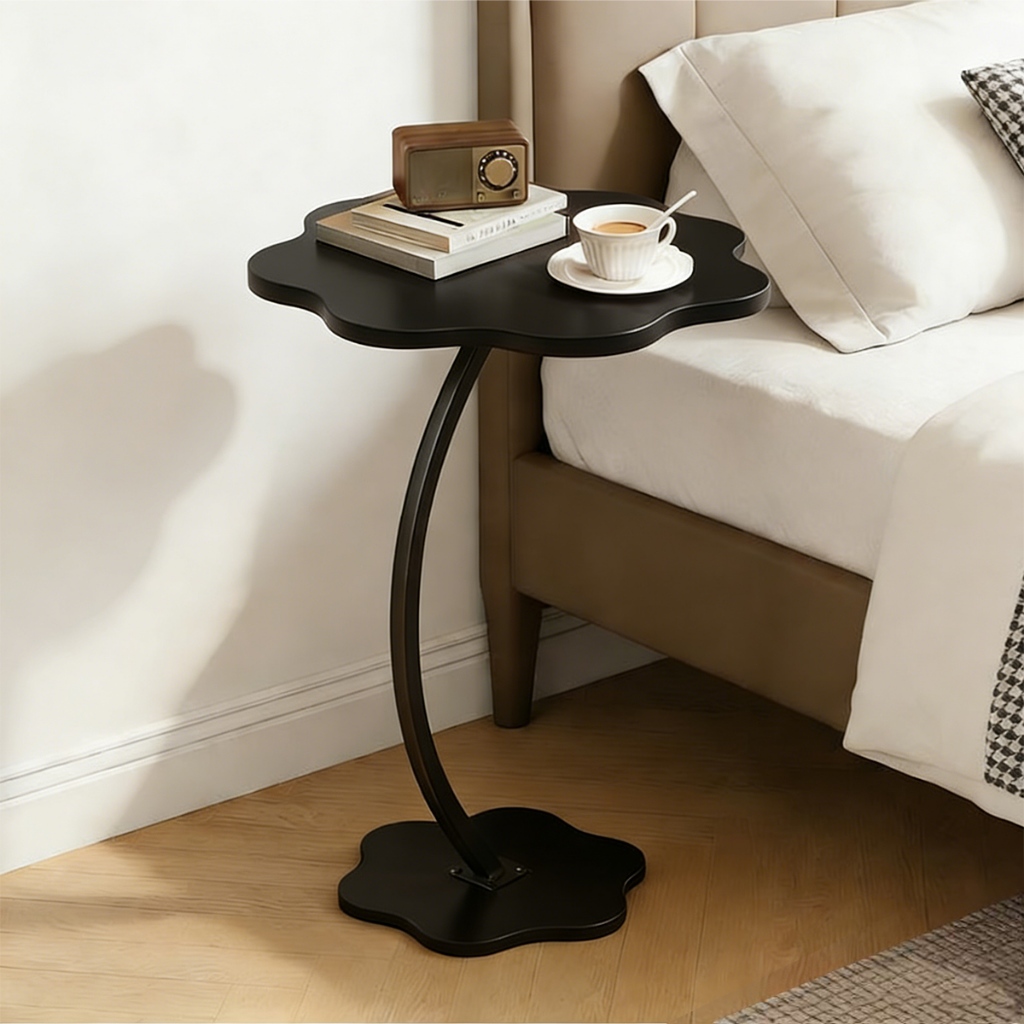 Mesa Auxiliar de Canto e Lateral Formato Flor Apoio para Sofá Cama Modinha Decorativa