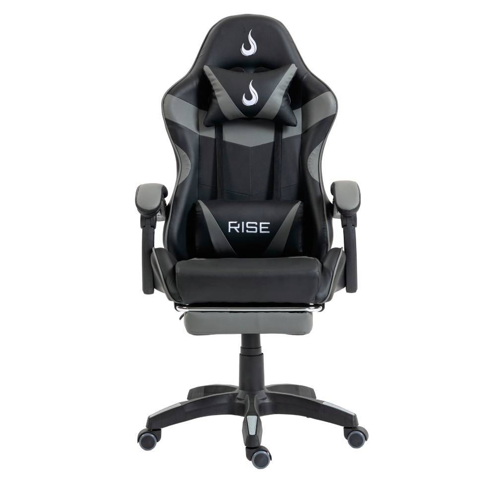 Cadeira Gamer Rise Mode X06 Até 100Kg Preto e Cinza - RM-CG-X06-BG