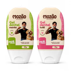 Pasta de Dente p/ Cães Gatos Creme Dental Menta Tutti Frut 90g Pet Clean Mozão