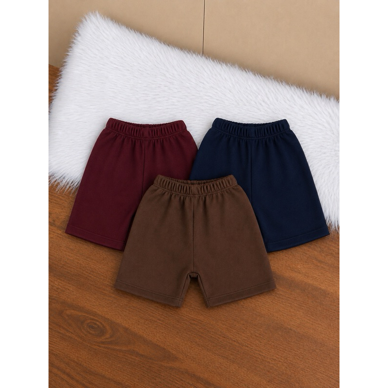 Kit 3 Bermudas Infantil Masculina Moletom Conforto e Estilo | Cores Sortidas Leves e Fresquinhas