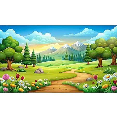 Painel de Festa em Lona 2x2m Personalizado em Lona Fosca - Tema Floresta