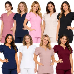 Blusa Feminina Scrub elastano tulipa Beatriz
