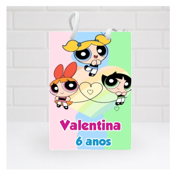 Sacolinha Personalizada Meninas Super Poderosas  | Personalizados lembrancinhas mimos