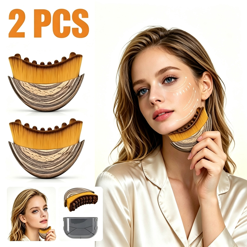 Escova Facial Drenagem Linfática Massageador Anti Inchaço Lifting Skincare Rosto Pele Gua Sha LUFE