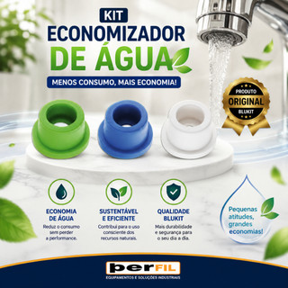 KIT ECONOMIZADOR DE AGUA BLUKIT REDUTOR DE VAZÃO ECONOMIZADOR DE AGUA PARA TORNEIRA BLUKIT