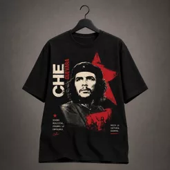 Camisa Camiseta Masculina Che Guevara Estrela Streetwear Despojado 100% Algodão Unissex Política PT