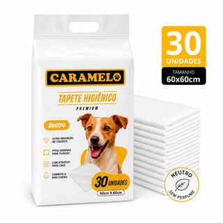Tapete Higiênico Caramelo Premium - 60x60 - 30 Unidades