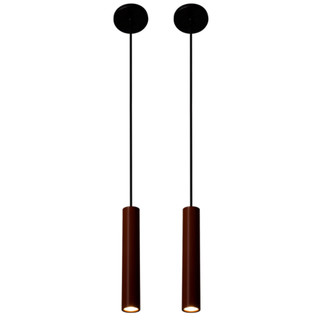 Kit 2 Lustres Pendentes Tubo Minimalista Moderno Com Altura Regulável 1 Metro Acompanha Lâmpada Led