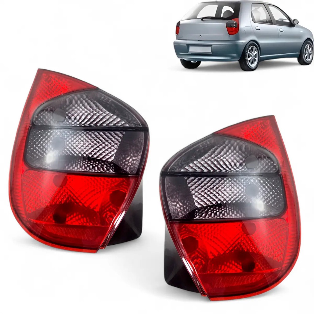 Lanterna Traseira Palio Fire 2001 2002 2003 Bicolor Fume