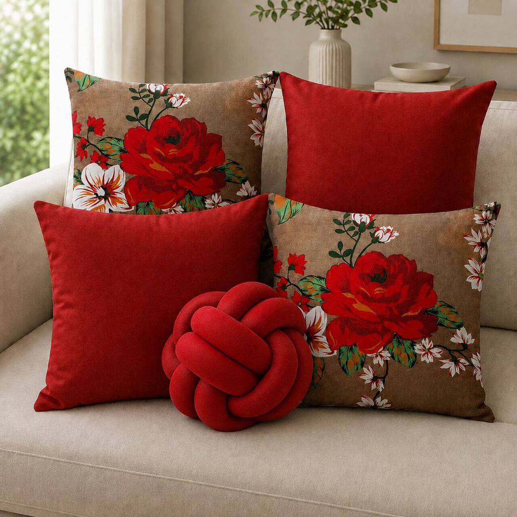 Kit 04 Capa De Almofada Decorativa + Nozinho Escandinavo Moderno Luxo