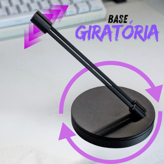 Suporte para cabo mouse gamer Giratório Base 360 Cable Holder Bungee