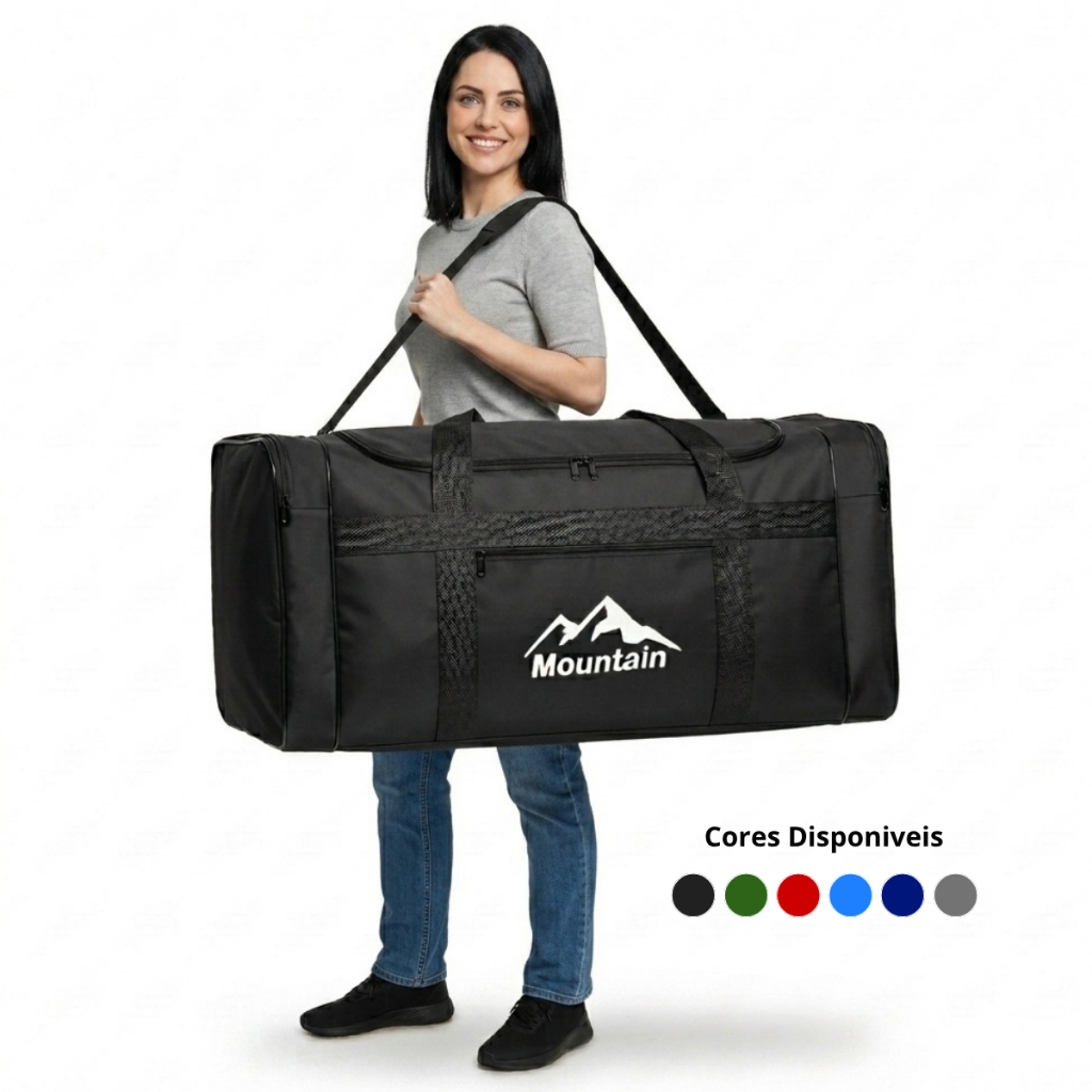 Bolsa Mala de Viagem Gigante Enorme Extra Grande GG Resistente Dobrável Mala 100L Reforçada com Alça