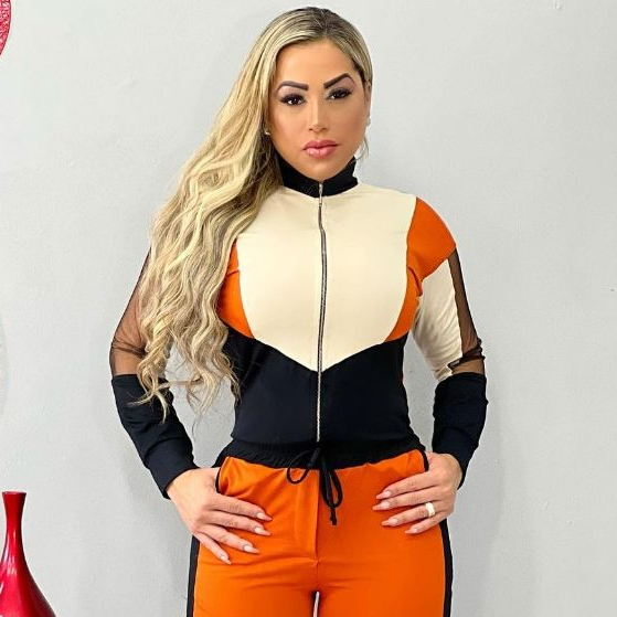 Conjunto Coral & Branco | Andrea Saba