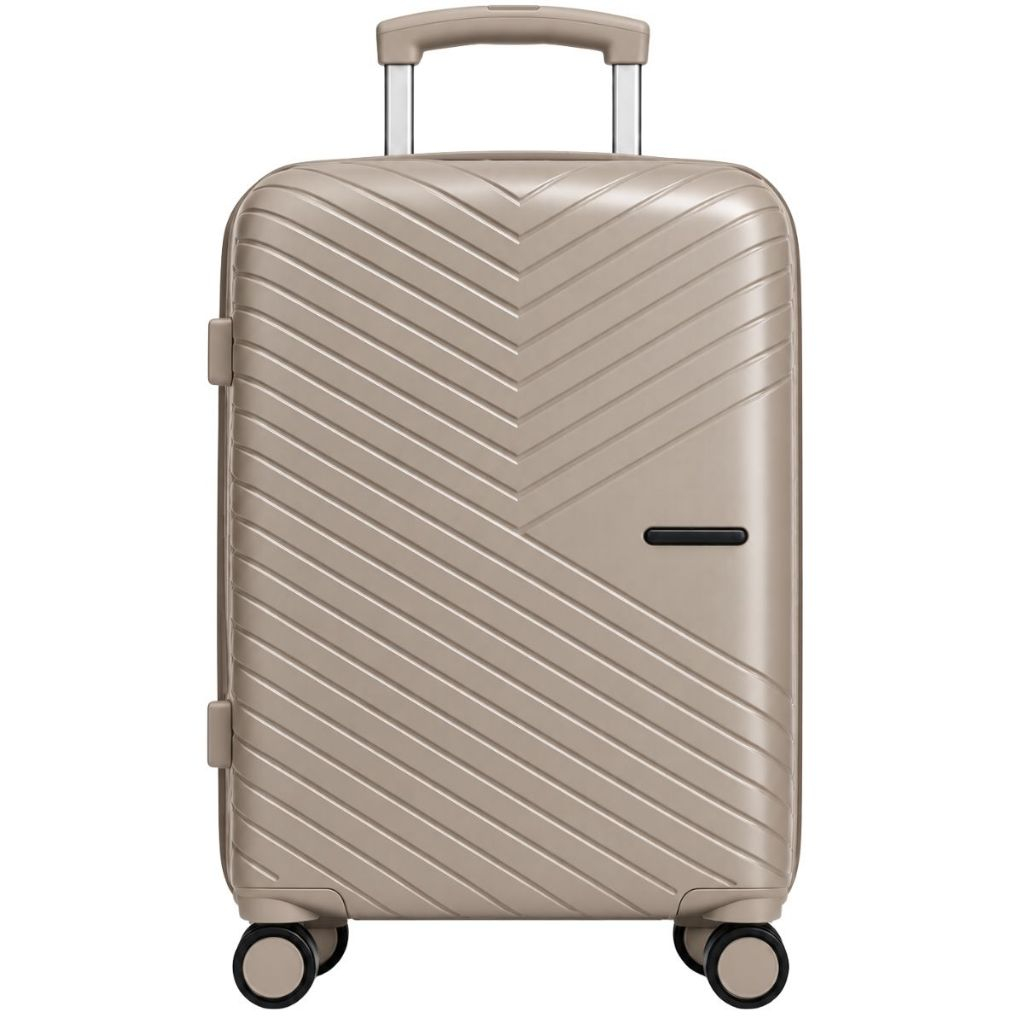 Mala de Viagem de Bordo 10kg Rígida Rodinhas 360 Executiva Puxador Regulável Moderna Turismo Polipropileno Anac Cadeado