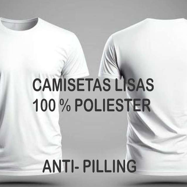 Camiseta branca lisa para sublimação 100% poliester anti-pilling (evita bolinhas) atacado