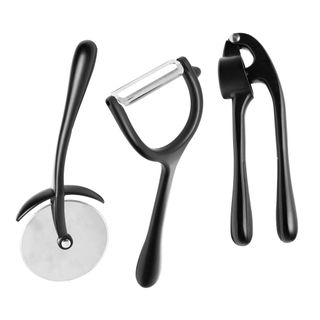Utensílios de Cozinha Chef Pro Wolff Espremedor de Alho Descascador de Legumes e Ralador 17/18cm - Lyor/Wolff