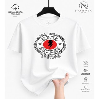 camiseta masculina camisa Raul Seixas camisa masculina camiseta estampada camisa oversized masculino