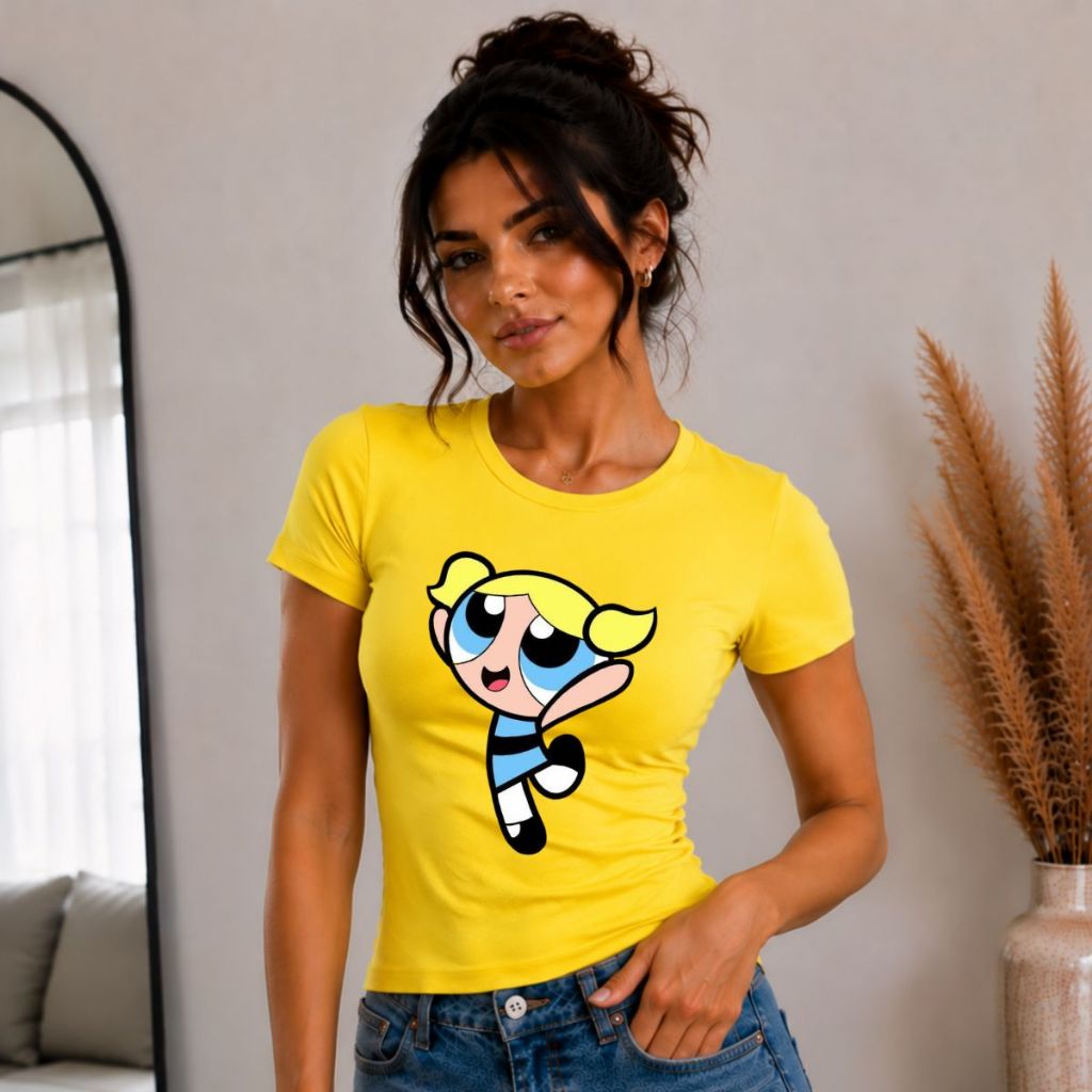 Blusa feminina estampa meninas super poderosas LINDINHA camiseta t-shirt