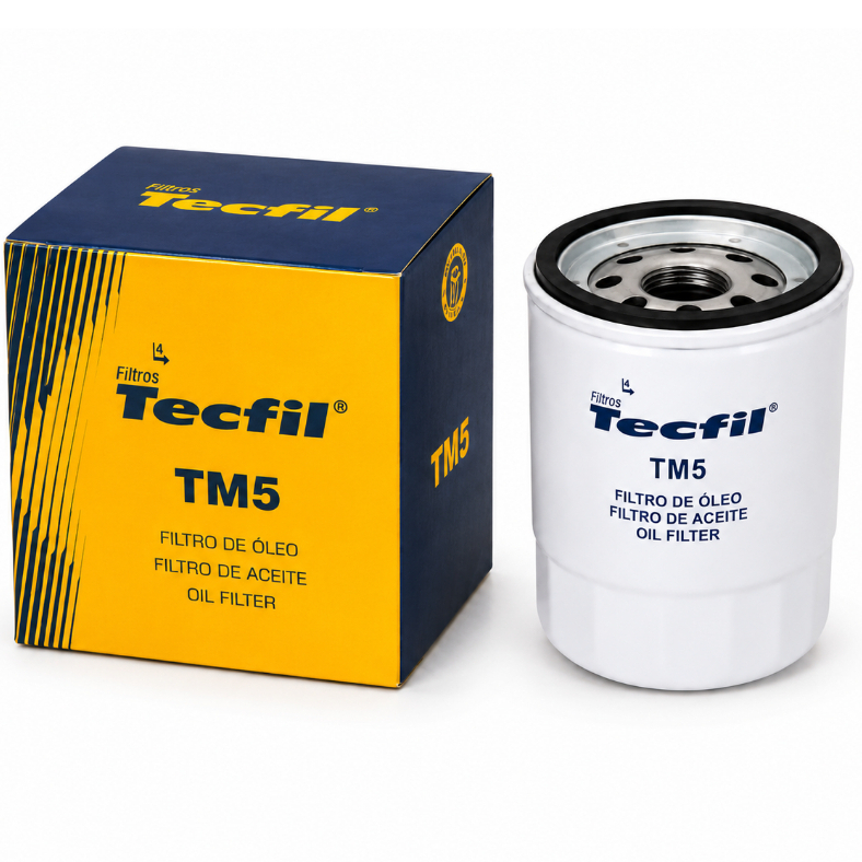 Filtro de óleo Renault Clio Sandero Logan tecfil TM5