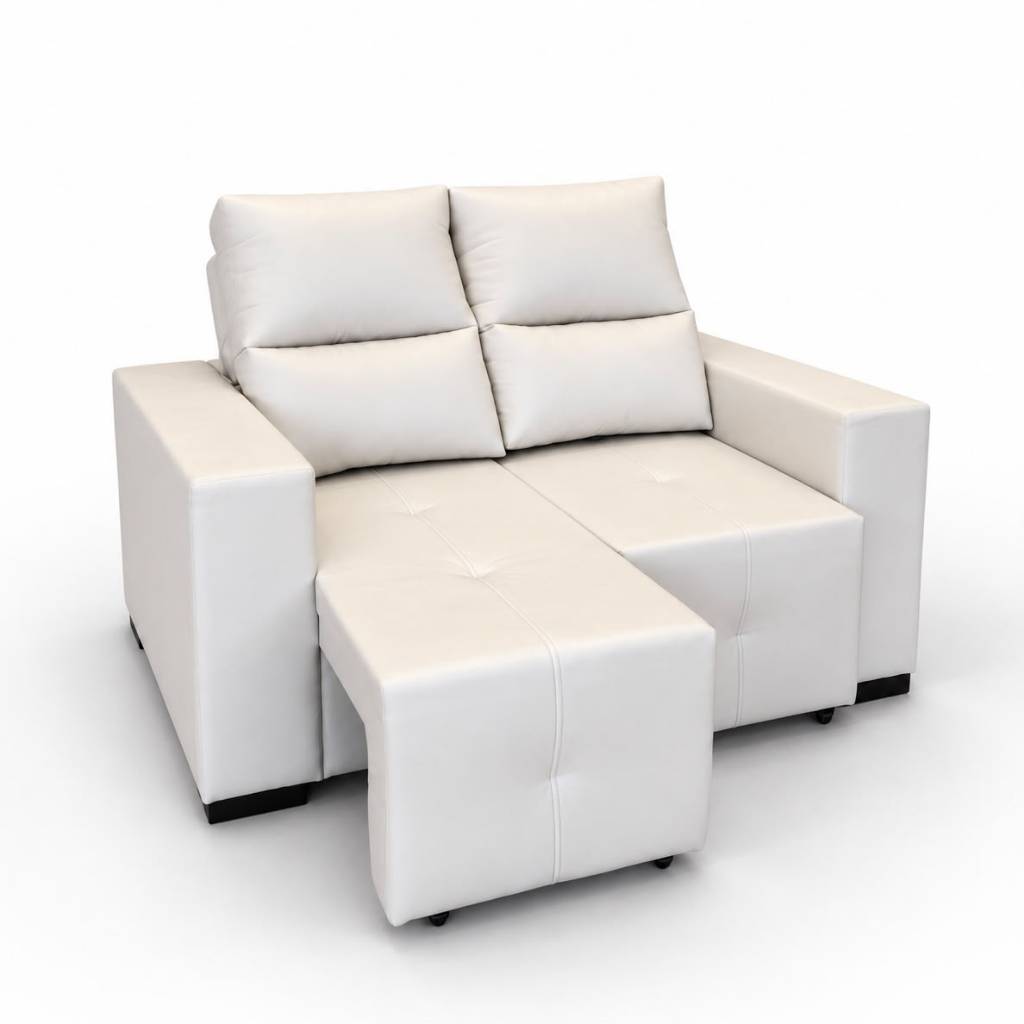 Sofá Retrátil Reclinável 2 Lugares Cancun em Veludo Pavia Diversas Cores Sala Estar Elegante - AV