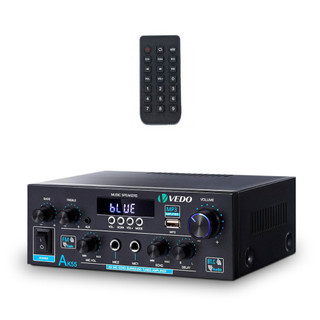 VEDO AK55 Amplificador Estéreo De áudio HiFi Bluetooth 600W 2 Canais Para Alto-falantes AUX FM Microfone eco USB Reverbe