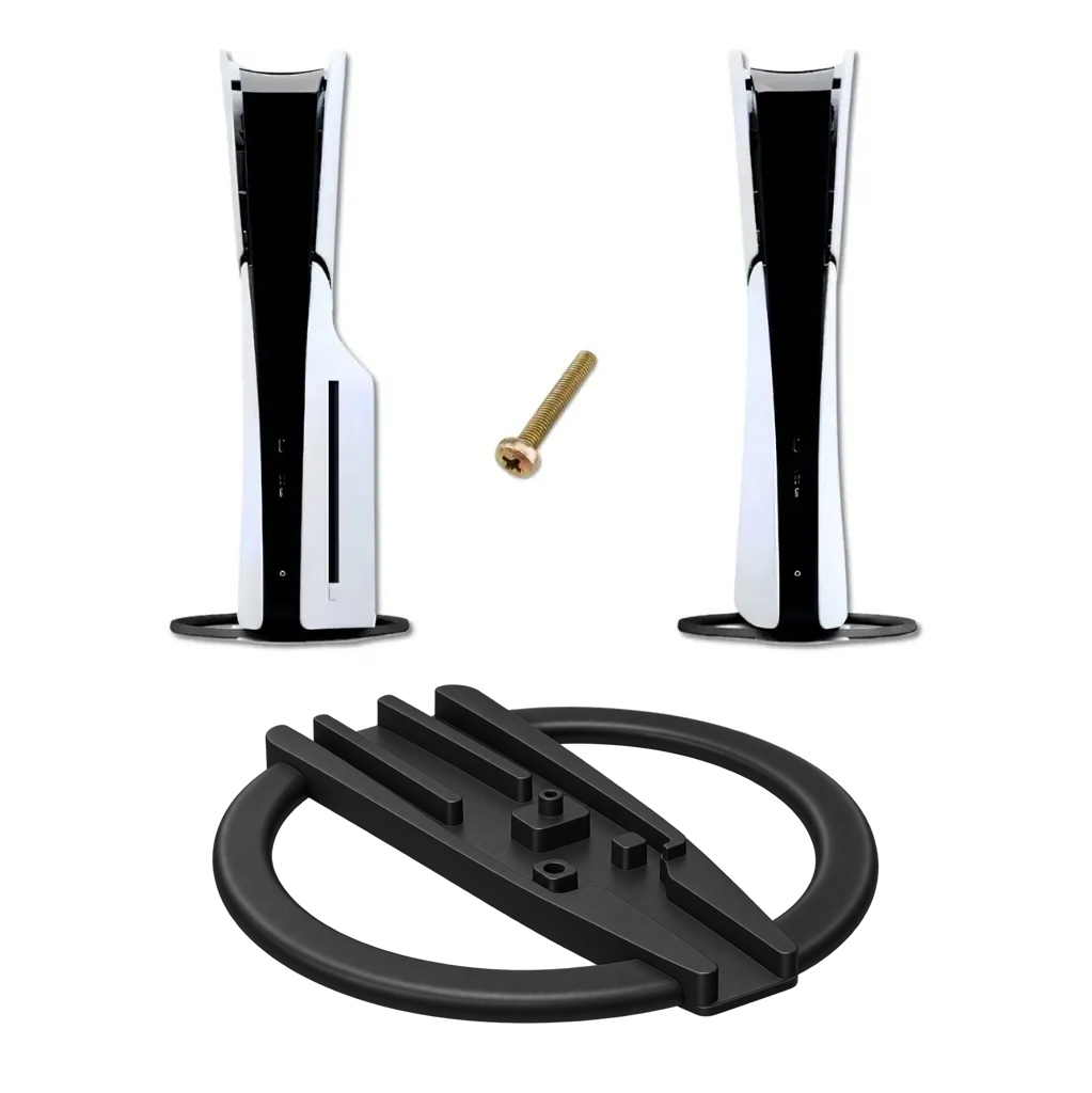 Base Suporte Vertical Compatível com PS5 Slim Fat Digital Apoio de Pé Antiqueda para Console de Videogame Play 5