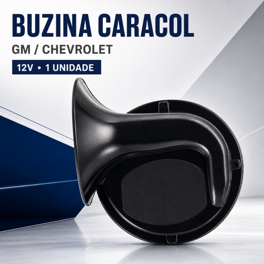 Buzina Caracol GM Chevrolet Celta Corsa Prisma 12V 110dB
