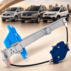 Máquina Vidro Elétrica Dianteira Esquerda VW Space Fox, Cross Fox, Fox 4 portas Motor Original Bosch