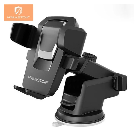H'Maston CJ-02 Suporte Celular GPS Veicular Carro Universal 360° Trava Automática Ajustável Ventosa