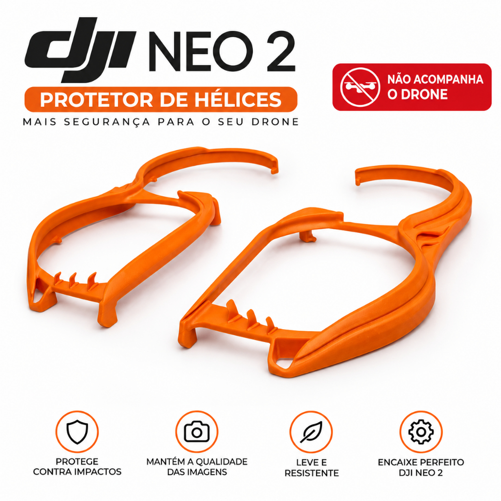 Protetor Racing  Acessório Para Drone DJI NEO 2 - Design Imponente - Visual Único Exclusivo para seu Drone + Brinde