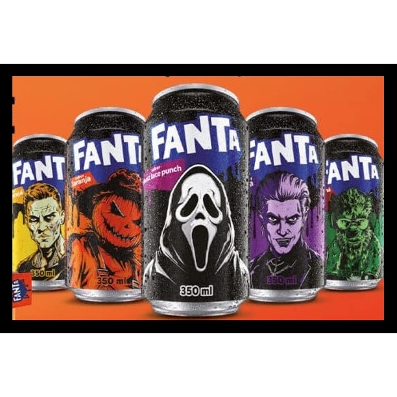 Lata de Fanta Halloween 2026 sabor Mistério lacrada