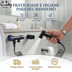 Conjunto de spray para bidê preto 4 em 1 SUS304 com válvula de aço inoxidável para banheiro