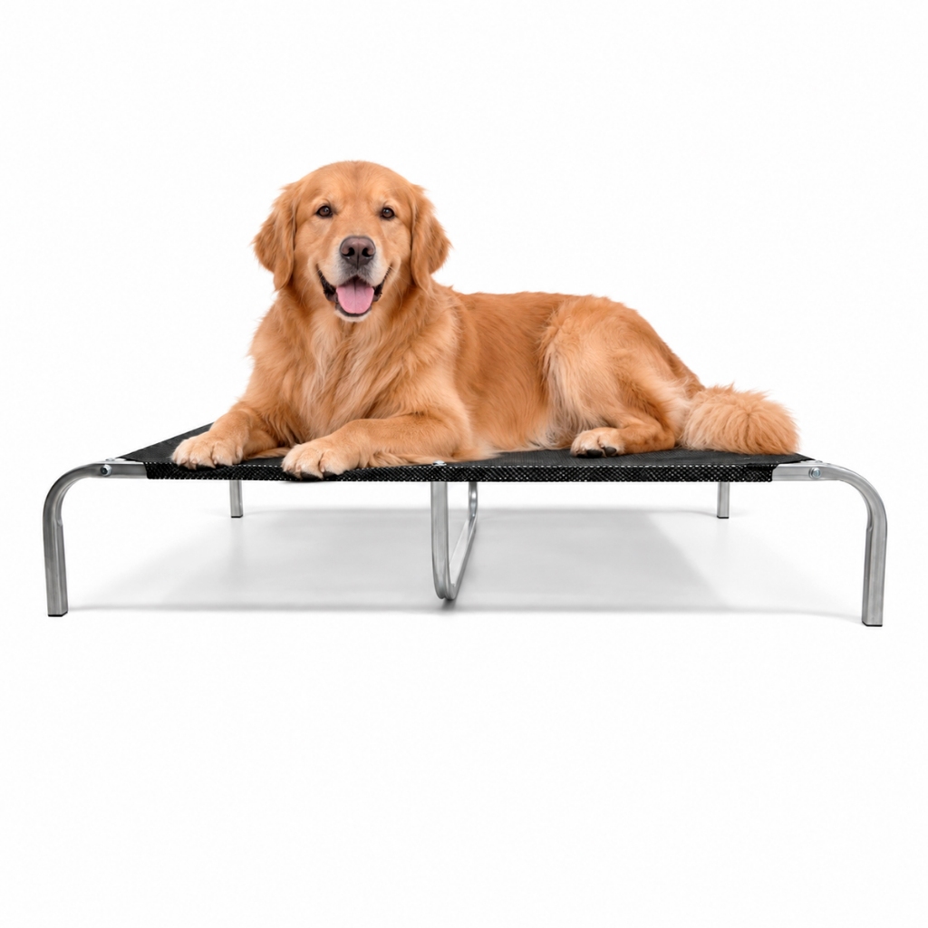 Cama Suspensa Elevada Pet G 105x70cm até 70kg Desmontável Cachorro Porte Grande Tela Respirável
