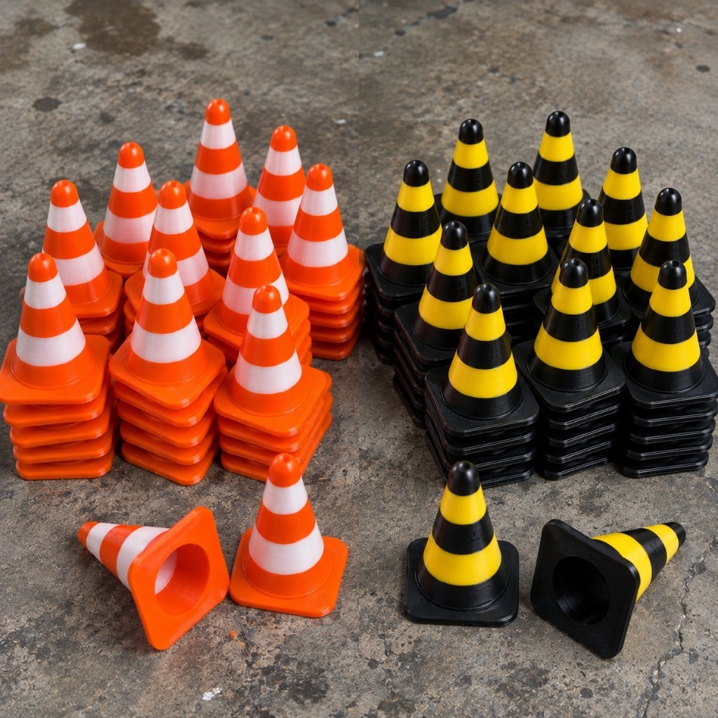 MINIATURA CONE de Sinalização Miniatura Escala 1:32 – 2,4 cm