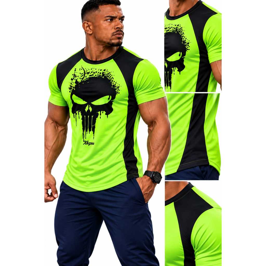 Camiseta Masculina Manga Curta Academia  Lazer Corrida de rua Musculação dray fit esportivo