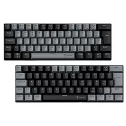 Teclado Mecânico Gamer Titorion 60% Teclado Preto Computador ABNT2 Hot Swap RGB Switch Red Brown USB LED Titorion