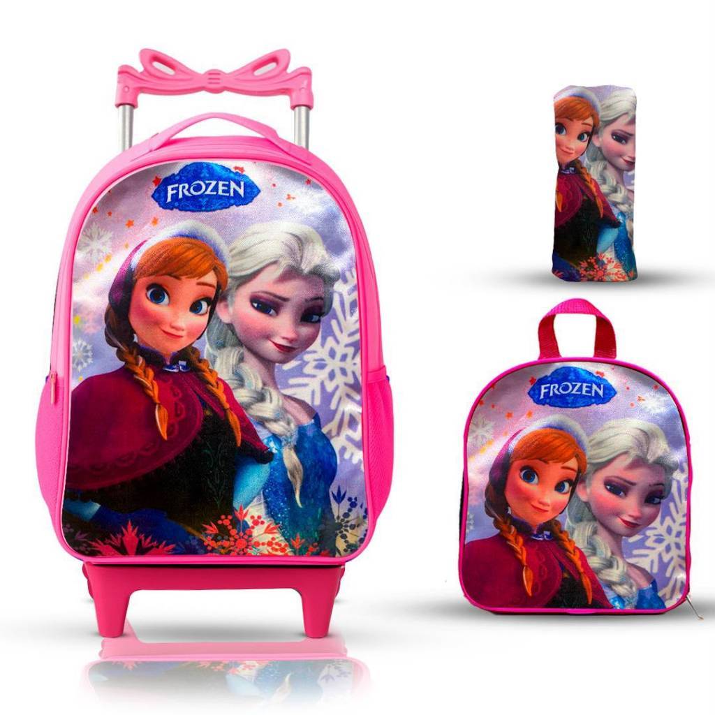 Kit Completo Mochila DE Rodinha- Varios Personagem Volta AS Aulas 2027