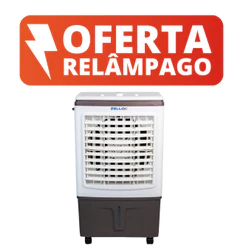 Climatizador De Ar Portátil Zellox ZLX-30A 4 em 1 Branco Umidificador Purificador Ventilador - 110V